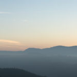 Sonnenaufgang - Die Rheinebene im Nebelmeer